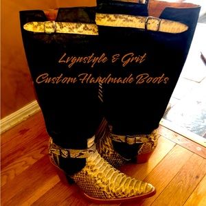 Custom Boots -Python Leather Western Styled!